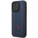 Apple iPhone 14 Pro Max 6.7\'\' US Polo Leather Stitch Case Cover (USHCP14XPFAV), Navy