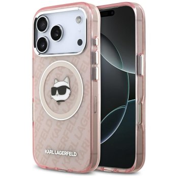 Karl Lagerfeld IML Choupette Head Logo MagSafe vāciņš iPhone 17 Pro Max - Rozā | Phone Case Cover Pink