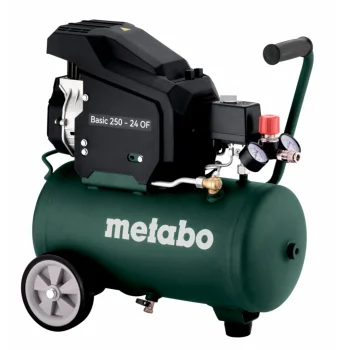 Metabo Basic 250-24 OF bezeļļas virzuļkompresors, 24 l, 8 bar