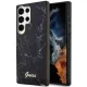 Guess Samsung Galaxy S23 Ultra S918 жесткий чехол Marble черный