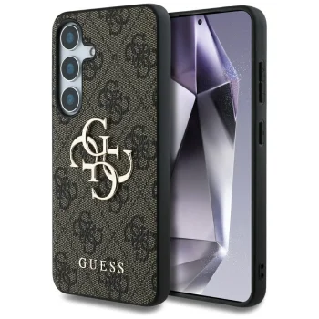 Чехол Guess Big 4G Logo Classic Logo для Samsung Galaxy S25, коричневый