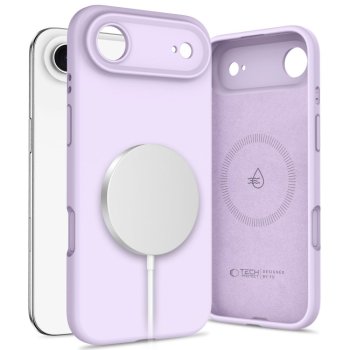 Tech-Protect iPhone 17 Air Silicone MagSafe Case, Purple