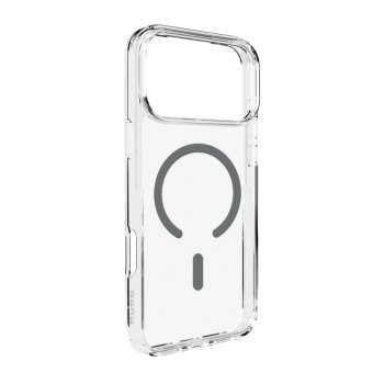 Puro iPhone 17 Pro vāciņš Lite Mag MagSafe, caurspīdīgs ar pelēku gredzenu