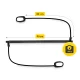 Pilates treniņu stienis ar espanderiem, melns
