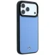 Чехол Mercedes-Benz Leather Mesh with Bow Line MagSafe для iPhone 18 Pro / 17 Pro, синий