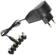 Universālais tīkla barošanas bloks 3-12V 24W (melns)