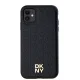 Чехол DKNY для iPhone 11 / XR Leather Monogram Pattern Metal Logo MagSafe, черный