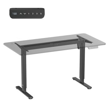 Ergo Office ER-400 Elektriski Regulējams Galda Rāmis, Melns