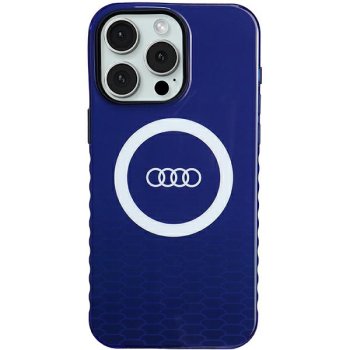 Audi iPhone 15 Pro Max vāciņš IML Big Logo MagSafe, zils