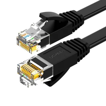 Ugreen NW102 50177 плоский LAN Ethernet Cat. 6 сетевой кабель 8м - черный