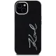 Чехол Karl Lagerfeld Silicone Metal Script Logo для iPhone 15 - Черный