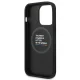 BMW iPhone 14 Pro vāciņš Leather Stamp Tricolor MagSafe, melns