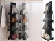 Hanging Closet Organizer for Bags and Shoes, Black