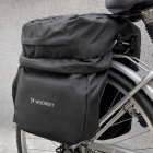 Wozinsky Ērta Velosipēda Soma uz Bagāžnieka ar Pudeļu Būri un Plecu Siksnu 60 l, melns l Wozinsky Bicycle Bike Pannier Rear Trunk Bag with Bottle Case and Shoulder Strap