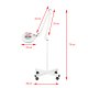 Activeshop Lampa-lupa LED S4 ar statīvu, 5 dioptrijas