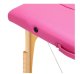 Складной Деревянный Массажный Стол Komfort Activ Fizjo 2 Сегмента, Розовый