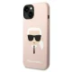 Karl Lagerfeld Silicone Karl\'s Head vāciņš iPhone 14 Plus, rozā