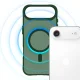 Чехол 3mk Smoke MagCase для iPhone Air с поддержкой MagSafe, зеленый