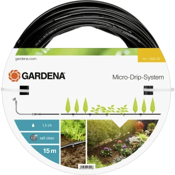 Gardena Micro-Drip-System Drip Tube 4.6 mm, 15 m, Black