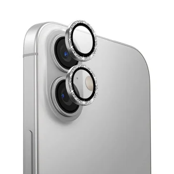 Uniq Optix Alumīnija kameras objektīva aizsargs iPhone 16 6.1" / Plus 6.7", balts, mirdzošs stikls ar...