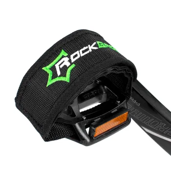 Rockbros GZT1001BK velosipēda pedāļu siksnas 2 gab. Melnas