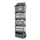 Over The Door Hanging Organizer Ruhhy 5 Shelves, Grey White