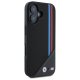 BMW M Meshed Tricolor Stripes MagSafe vāciņš iPhone 16 - Melns