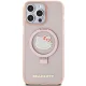 Чехол Hello Kitty для iPhone 15 Pro Max Ring Stand Glitter MagSafe, розовый