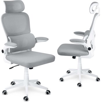 Ergonomisks biroja krēsls Sofotel Formax ar sietiņu, pelēks