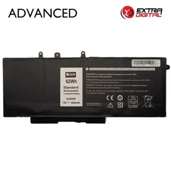 Extra Digital Advanced klēpjdatora akumulators Dell GJKNX, 8200 mAh, 7.6V