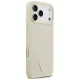 Чехол Guess Croco Triangle Logo MagSafe для iPhone 17 Pro Max — золотой