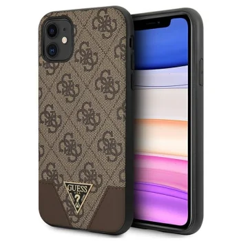 Чехол Guess 4G Triangle для Apple iPhone 11 / Xr, коричневый