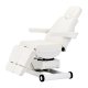 Azzurro 873 Pedi Balts Grozāms Elektriskais Kosmētikas Krēsls | White Swivel Electric Cosmetic Chair