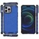 Чехол для iPhone 13 Pro Max Honeycomb с бампером из ТПУ, синий