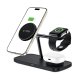 Tech-Protect QI15W-A45 3in1 Wireless Charger with MagSafe, Black