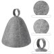 Premium Felt Sauna Hat for Heat Protection, Grey