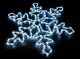 Новогоднее украшение LED Снежинка - 55см, Холодный белый | Christmas...