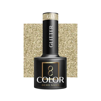 Ocho Nails Glitter G12 hibrīda nagu laka, 5 g