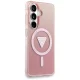 Чехол Guess IML Gradient Triangle MagSafe для Samsung Galaxy S26, розовый