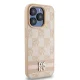 Чехол DKNY для iPhone 15 Pro Max Checkered Mono Pattern & Printed Stripes, розовый