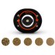 Huslog Electric Salt and Pepper Grinder Set Battery Operated with Stand, Black
