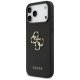 Guess iPhone 17 Pro Max vāciņš Grained Big 4G & Classic Logo, melns
