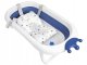 Folding Baby Bathtub with Cushion RK-280, White / Blue