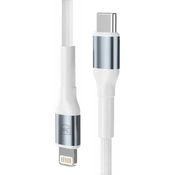 Кабель 3mk Hyper Cable N-SERIES USB-C - Lightning 1м 20W, белый