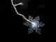Ziemassvētku Virtene Lāstekas Sniegpārslas, 100 LED, Balta | Christmas Lights
