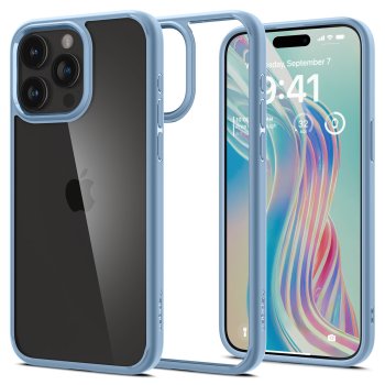 Spigen Ultra Hybrid Case for iPhone 15 Pro Max, Light Blue