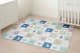 Ecotoys Double-Sided Educational Foam Play Mat for Kids, 180x150 cm