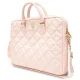 Сумка Guess для ноутбука 16\" Quilted 4G, розовая