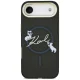 Karl Lagerfeld vāciņš iPhone Air IML Choupettes Karl Script Logo MagSafe, melns