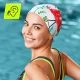 Женская силиконовая шапочка для плавания TSUNAMI Flamingo
